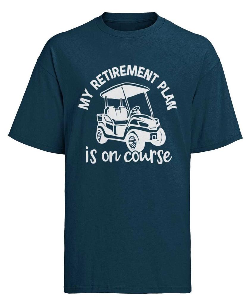 Funny Golfer Retirement Gift My Plan Is On Course Golf Novelty Present Player