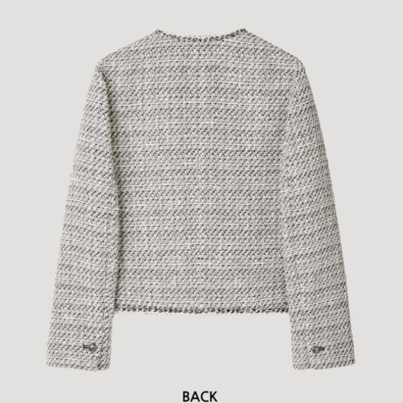 SHESMISS Braided Line Tweed Jacket Swwjkp12080 Be