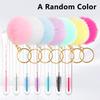 Eyelash Brush Tube With Pompom Lash Extension Makeup Brush Dustproof Eyebrow Comb Beauty Tools