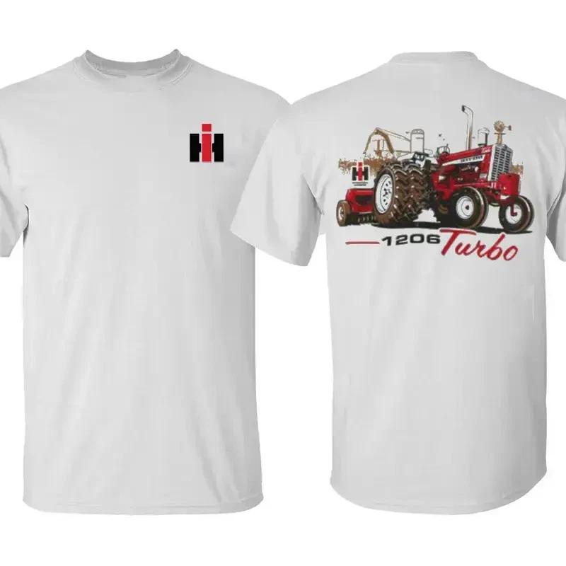 IH 1206 Turbo T-Shirt – International Harvester Tractor Shirt, Red Farm Tractor XS