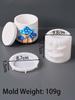 3D Relief Mushroom Candle Jar Silicone Mold DIY Cylindrical Jewelry Storage Box Making Kit Plaster Reisn Vase Molds Home Decor