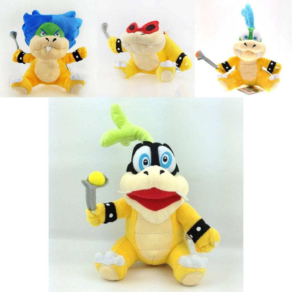Premium Qualität Koopalings Super Mario Bros 7" Koopa Plüschtier Stoffpuppe Geschenk