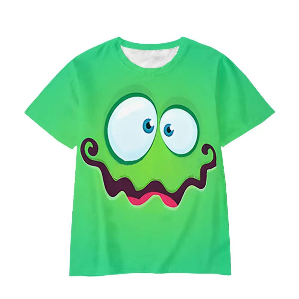 New Summer Cute Monster Inc Pattern Casual 3D Printed T-Shirt Childrens Tops Girls Boys Cosplay Round Neck Short Sleeve Clothing