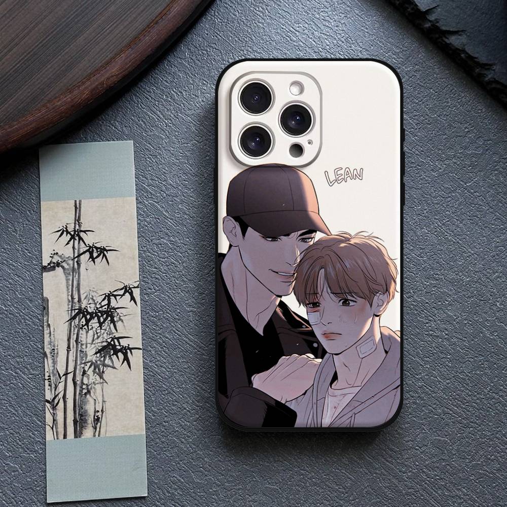 Yaoi BJ Anime Alex Etui na Telefon Dla IPhone 17,16,15,14,13,12,11 Plus,Pro,Max,XR,XS,X,7,8 Plus,Mini Czarne Silikonowe Miękkie
