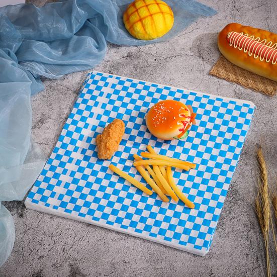 100 Stück/Beutel Wasserdicht BPA-frei Multifunktional Geruchlos Hamburgerverpackung Ölpapiere Ölpapiere
