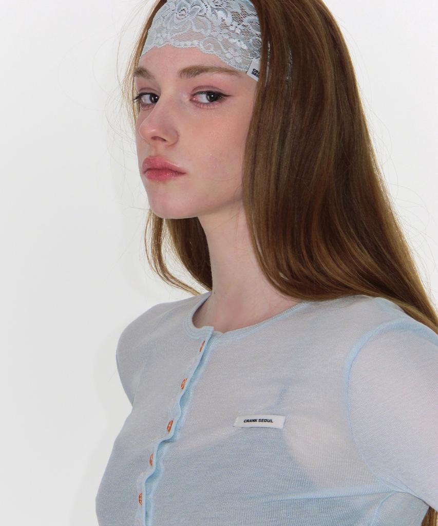CRANK Lace Veil Hairband_Mint