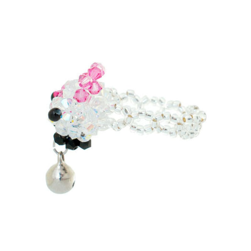Swingset Bang-Wool-E Beads Ring (Fuchsia)