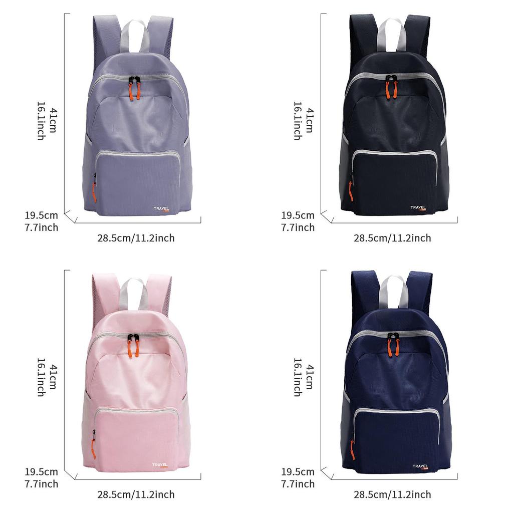 Ultra Light Polyester Travel Backpack With Foldable Design For Casual City Commutes