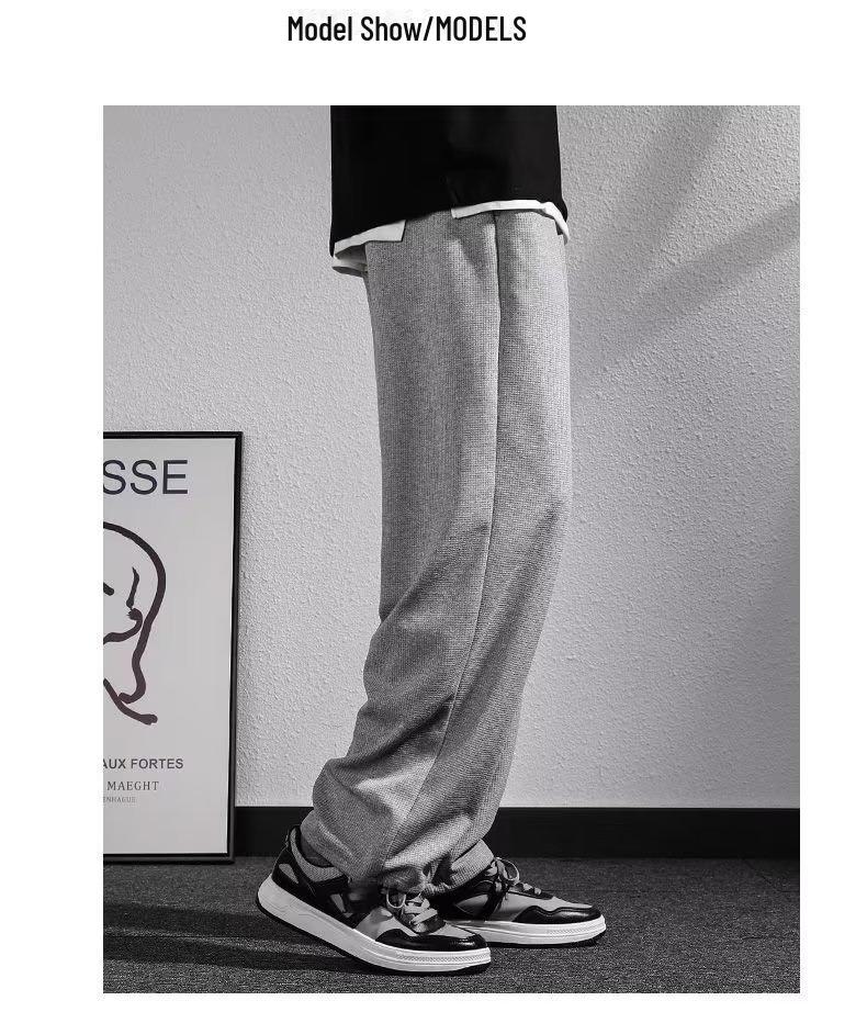 2024 Men's Trendy Loose Fit Drawstring Sports Pants - Versatile and Casual Large Size