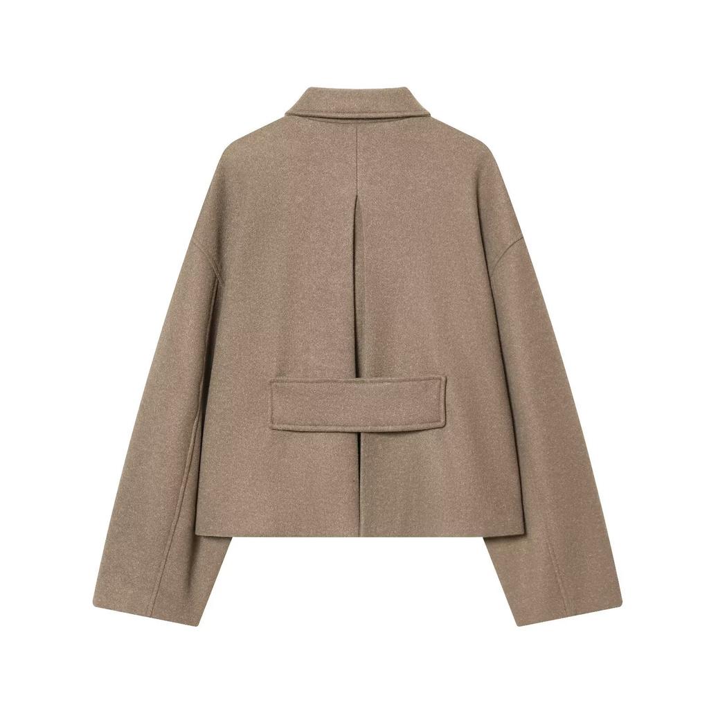European and American style, new women's clothing, fashionable wool-blend short coat 2069/384