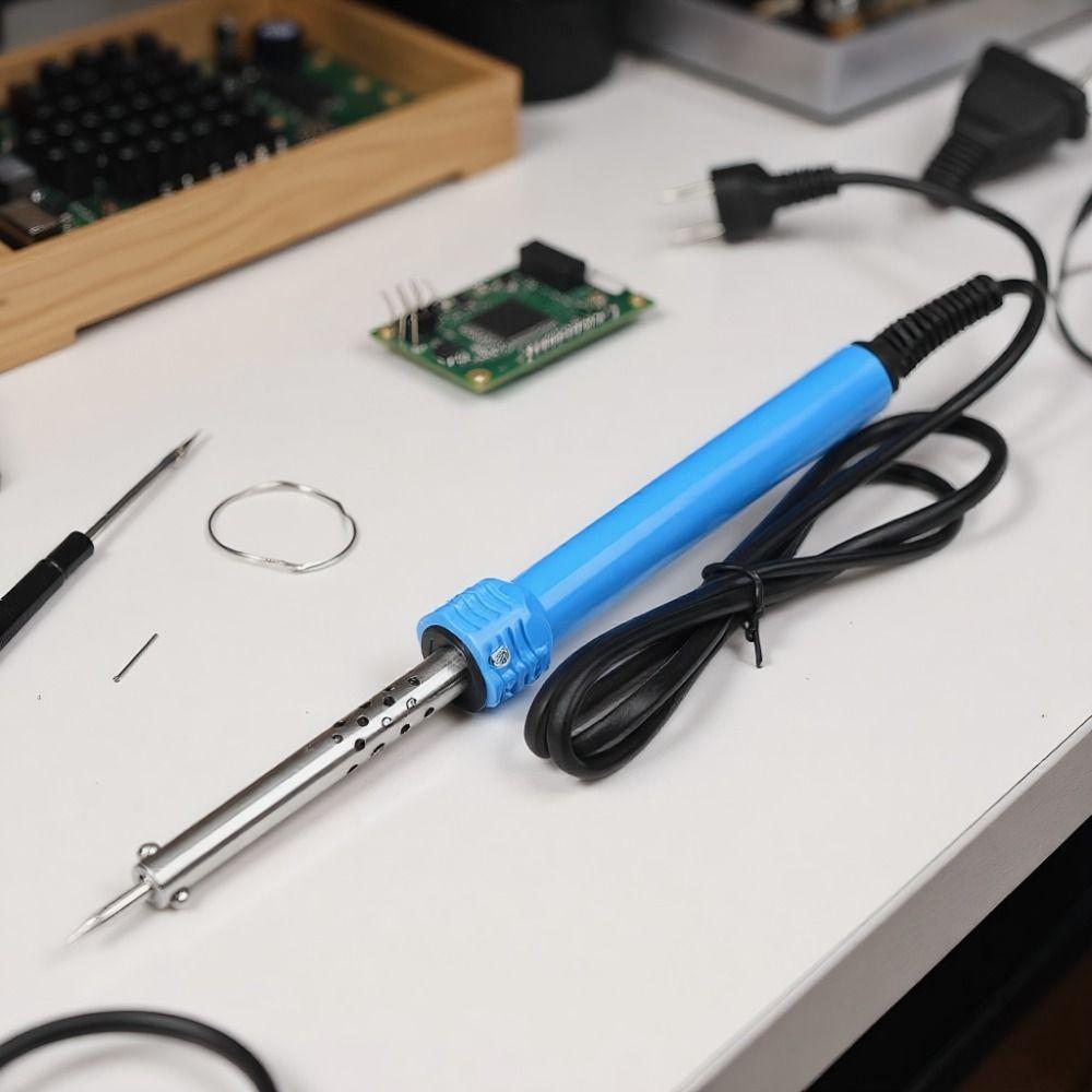 Quick Heating Electric Soldering Iron Kit Plastic Handle Welding Tools Desktop Equipment