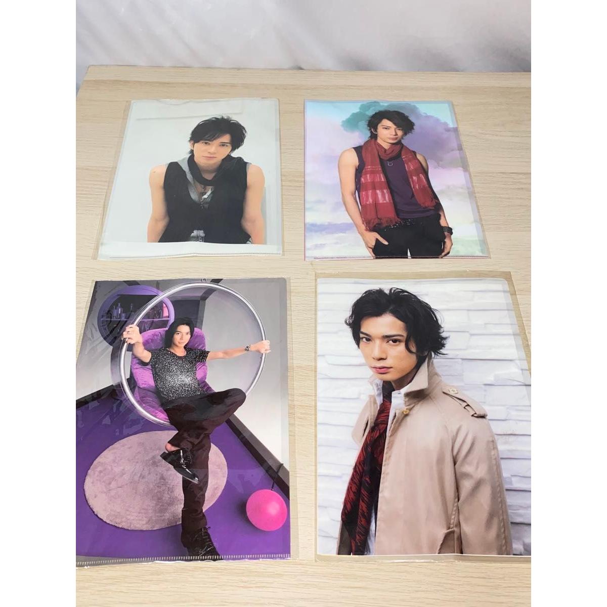 Used [Official/Set of 4] Arashi Jun Matsumoto Clear File Back and Front Design Specifications Clear File Arashi Official Photo ARASHI Sho Sakurai Jun