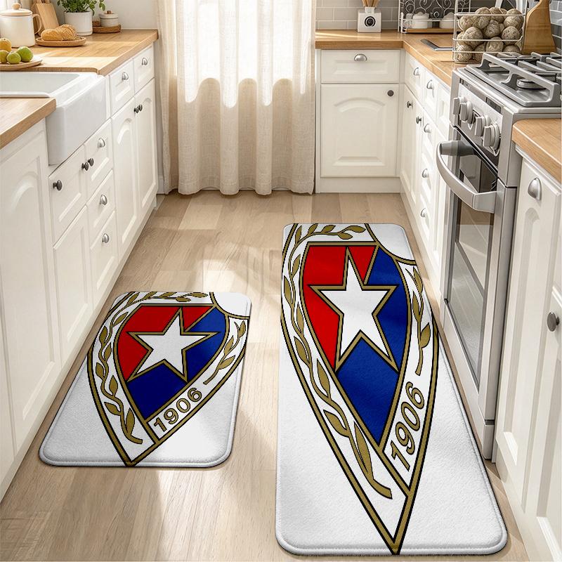 Wisła Flannel Kitchen Mat Christmas Soft Area Rug Non Slip Floor Carpet Home Decoration