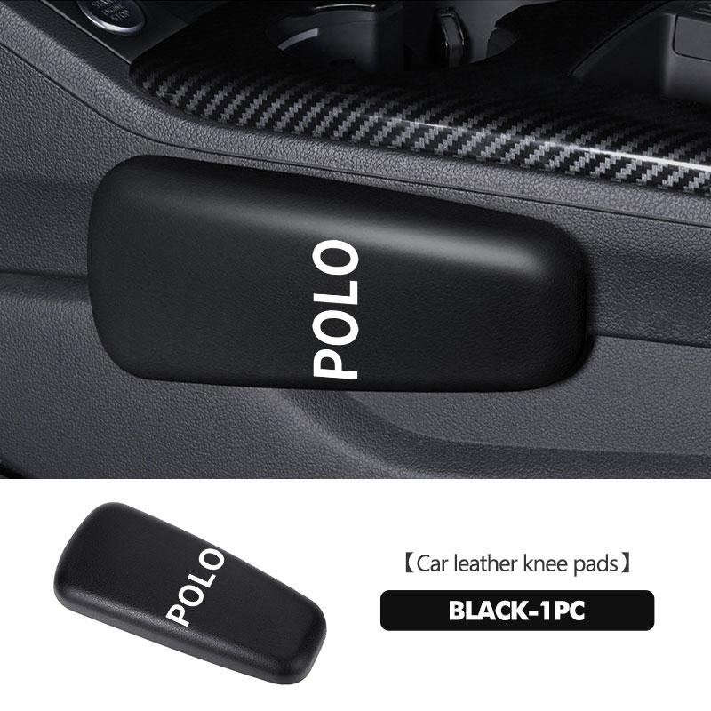 LMN1 Emblems For Volkswagen VW Car Knee Pad Leather Elbow Rest Pad Headrest Car Accessories Golf Jetta Passat Mk4 Mk5 Mk6 CC B5 B6 B7