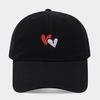 New simple overlapping love embroidery baseball cap couple outdoor sports and leisure versatile sunshade cap