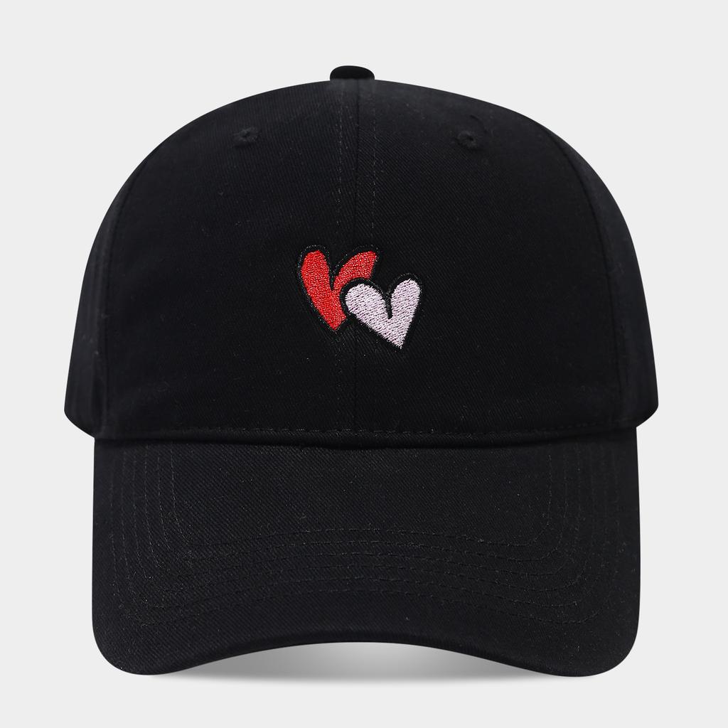 New simple overlapping love embroidery baseball cap couple outdoor sports and leisure versatile sunshade cap