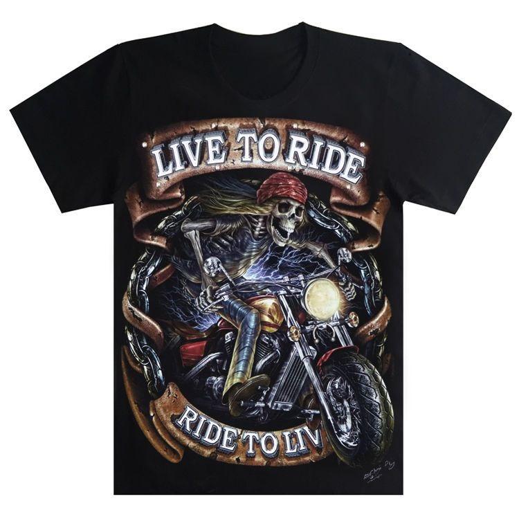 

Мужская футболка из высококачественного хлопка с коротким рукавом и принтом черепа и локомотива Harley, новая повседневная одежда, мотоциклетная футболка 3XL