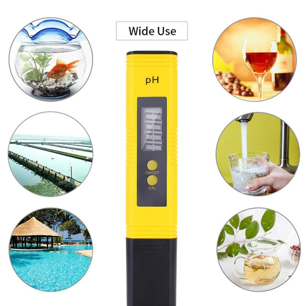 PH Value Meter Portable Water Quality Tester with LCD Display for Pools Hydroponic Aquarium Laboratory