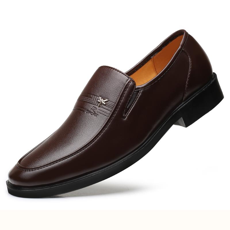 Chaussures Formelles en Cuir pour Hommes Marque de Luxe 2025 Mocassins de Ville pour Hommes Respirants à Enfiler Noirs Chaussures de Conduite Grande Taille 38-44