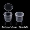 50pcs Disposable Seasoning Cups Clear Leak-proof Condiment Containers  with Lids for Sauce Yogurt Portable Travel Party Supplies