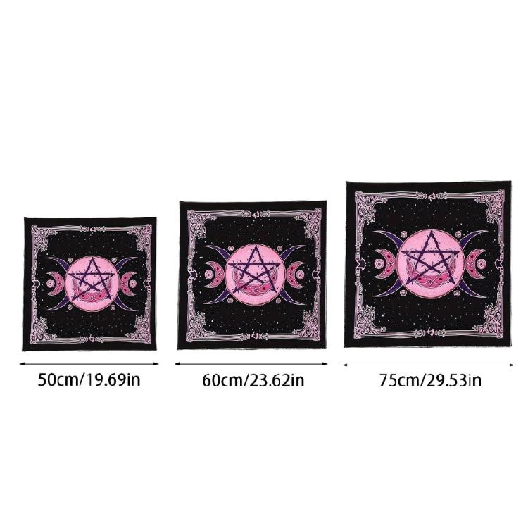 Star Moon Pattern Tarots Card Tablecloth Altars Cloth Altars Cloth Divinations Card Table Cloth Tapestry Easy Use