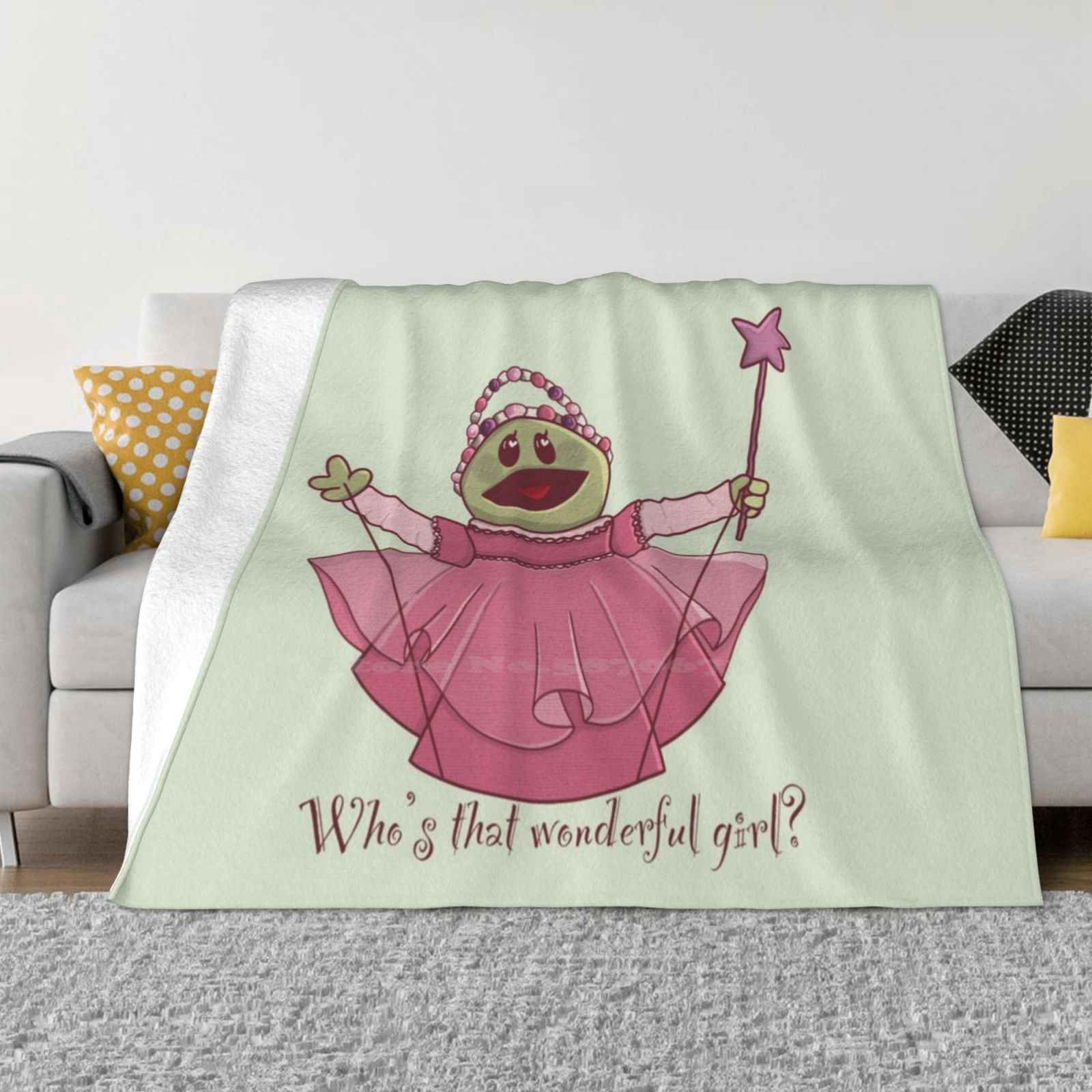 Nanalan Who’S That Wonderful Girl ? Creative Design Light Thin Soft Flannel Blanket Who Is That Wonderful Girl Could She Be Any 30x40in