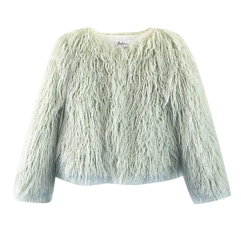 Autumn and winter new imitation beach sheep fur coat women's short young fashion fur integrated wool coat