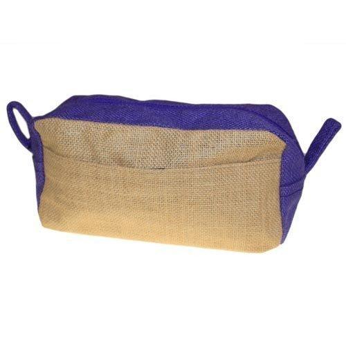 Toiletry Bag Jute Natural and Lavender