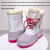 Clearance Waterproof Children's Mid-Calf Snow Boots for Outdoor and Skiing