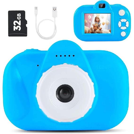 Kids Camera Boys Toys for 3 4 5 6 7 8 9 Years Old Boys, 48MP Dual Lens Kids Digital Camera Christmas Birthday Gifts, 1080P HD Video Selfie Toddler