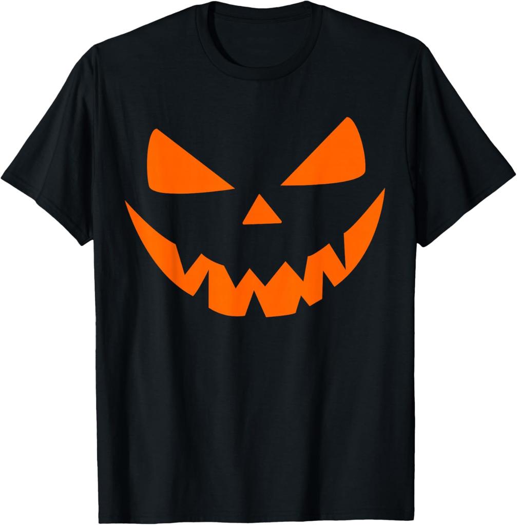 Halloween Costume Jack O Lantern Pumpkin Face Unisex Unisex Tshirt 100 Cotton Trendy Y2k Shortsleeve Tee Soft Quickdrying
