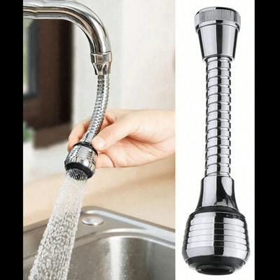 1pc Creative 360° Rotatable Faucet Extender With 2 Modes-Longer, Splash-Proof Nozzle For Kitchen Water Saving Home Bathroom Accessories