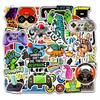 50Pcs Cartoon Game Console Personalized Sticker Graffiti Creative Helmet Toy  Mobile Phone Computer Refrigerator Desk Decoration