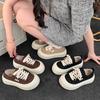 Popular Lightweight Black Thick-soled Low-top Canvas Shoes Women's Casual Soft Baseplate Shoes