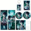 Genshin Impact Xiao Badge Keychain Set: Laser Ticket, Postcard & Bookmark Gift - New Lucky Bag