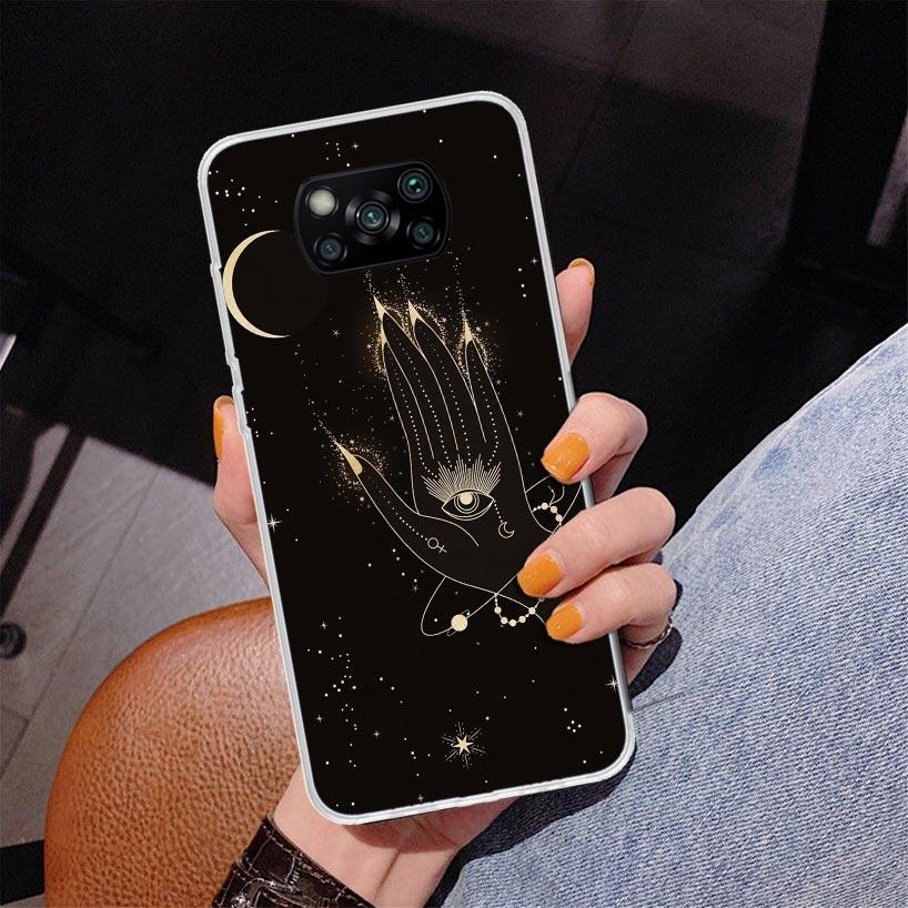 Moon Mystery Totem Witche Phone Case For Xiaomi Poco X7 X6 X5 Pro F7 Ultra Redmi 15C 15 13C 13 12C 12 10 10A 10C 9 9A 9C 9T Cove