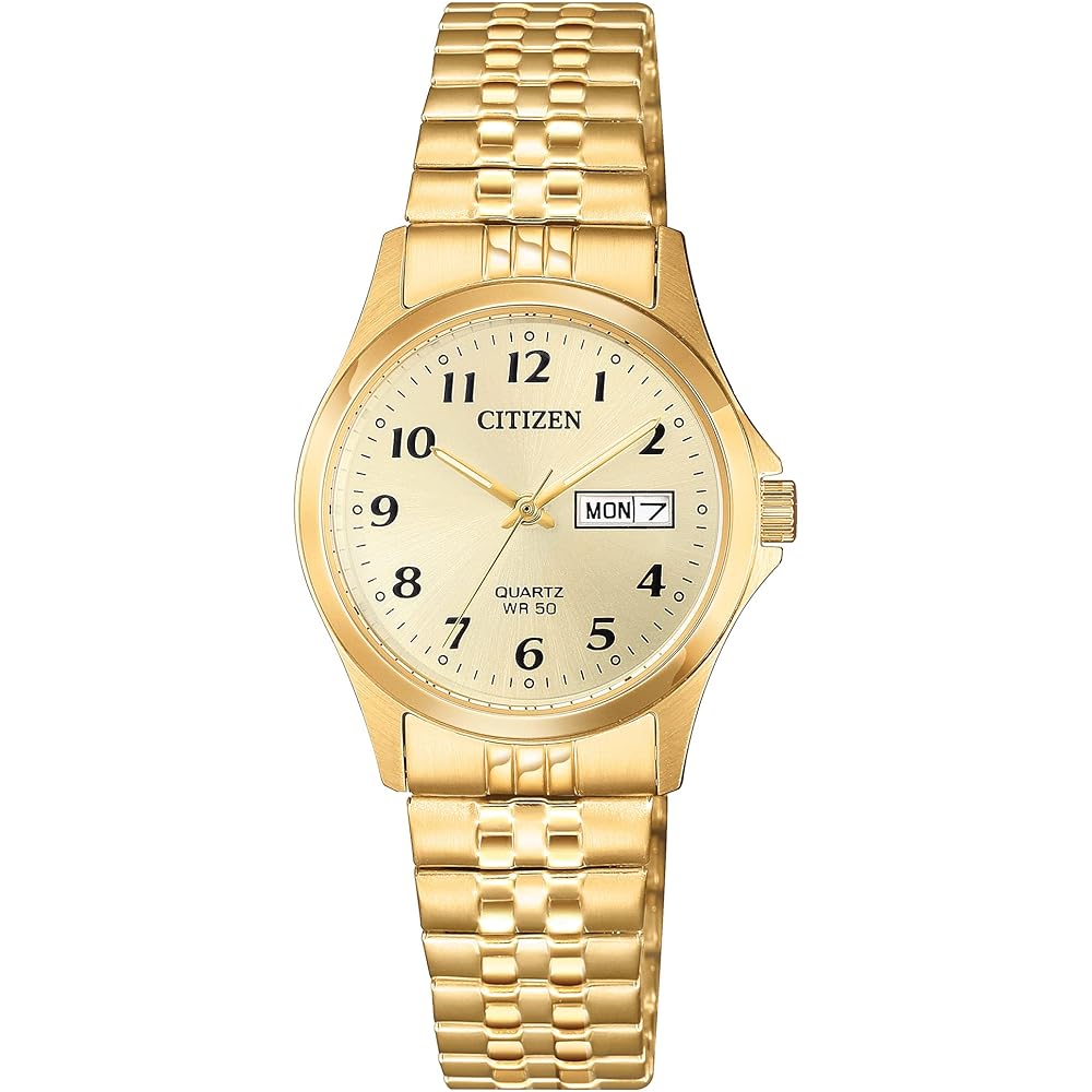 Citizen Expansion Gold Japanese Quartz Ladies Watch Overseas Model EQ2002-91P