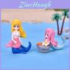 Cartoon Mermaid Shell Miniature Diy Aquarium Decoration Pvc Ocean Landscape Accessories