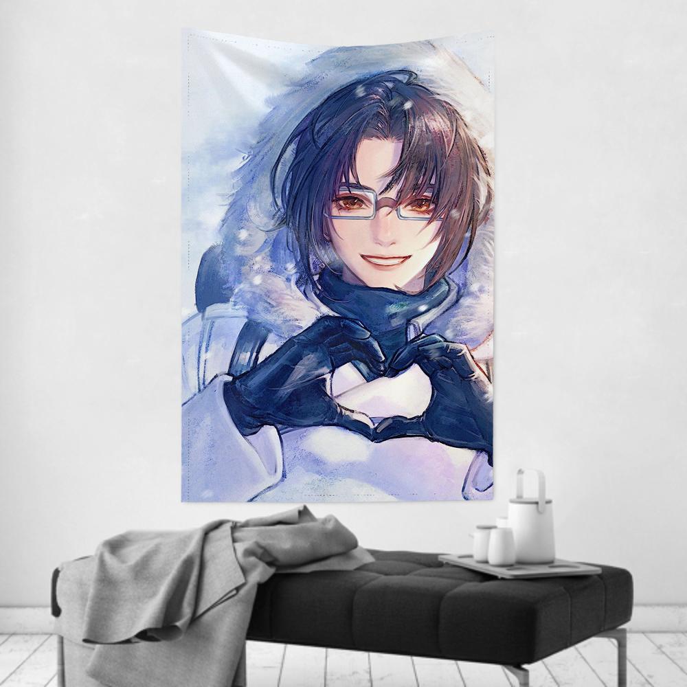 Hange Zoe Anime Attack On Titan Tapestry Room Decor Wall Cloth Party Hanging Background Room Decor Baby Room