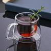 200ml Transparent Doppel Wand Glas Kaffee Becher mit Griff Hitze-beständig Espresso Tasse Latte Cappuccino Tee Wasser Tasse Frühstück
