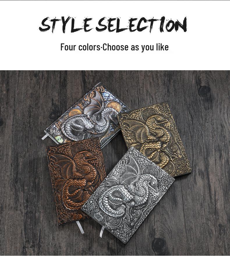 Flying Dragon Embossed Commemorative Writing Notebook Collection
