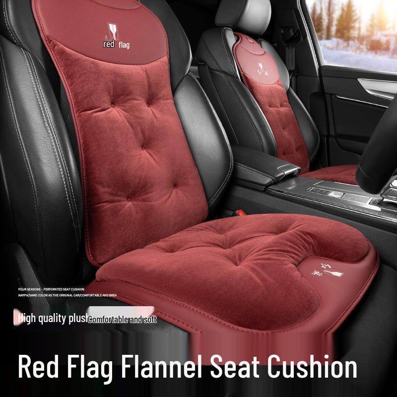 Winter Flannel Seat Cushions for Hongqi H5/HS5/HS3/H6/H9/E-HS9/HS7/HQ9 Cars