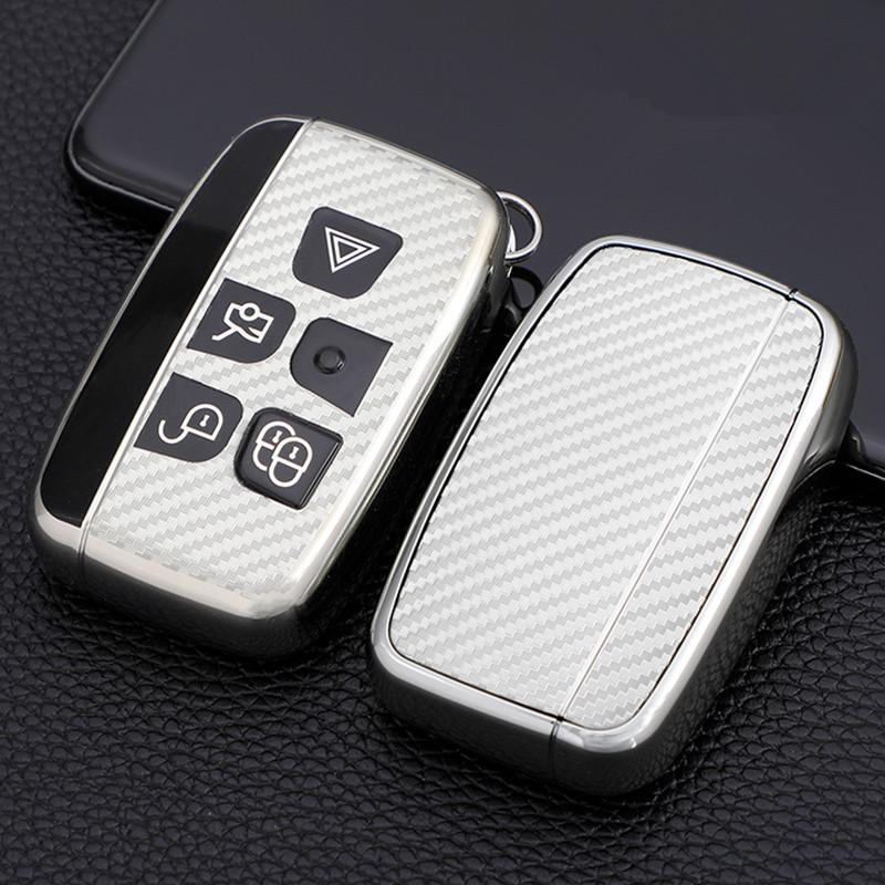 Fashion TPU Car Key Case Cover for Land Rover Range Rover Sport Discovery 3 4 Elander 2 Evoque Accessories Holder Shell Keychain
