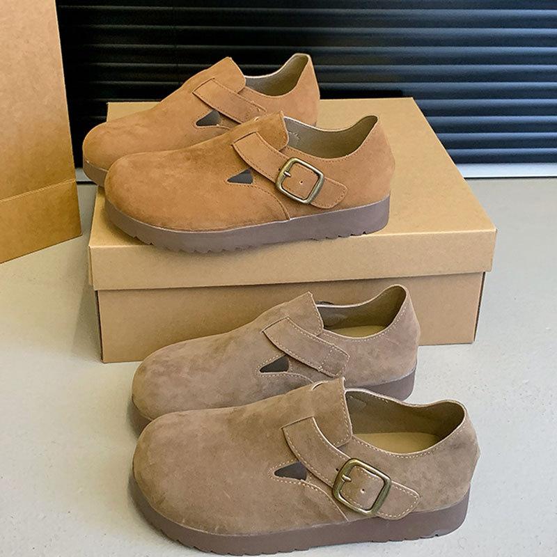 

Туфли Birkenstock из матовой кожи в стиле ретро, универсальные, новые, легкие, повседневные туфли-лодочки на плоской подошве
