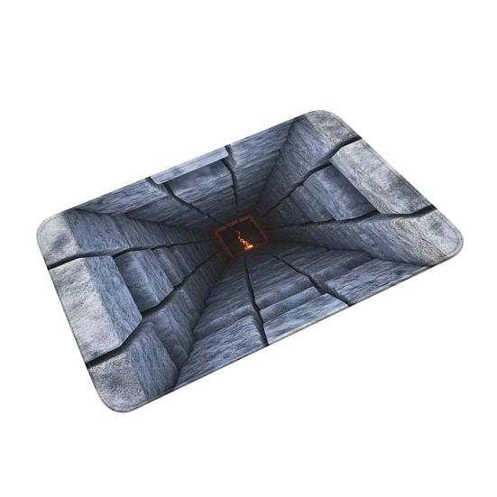 Floor Mat 3D Optical Illusion Realistic Hole Effect Door Mat Interactive Pet Toy Mat Living Room Entryway Decoration