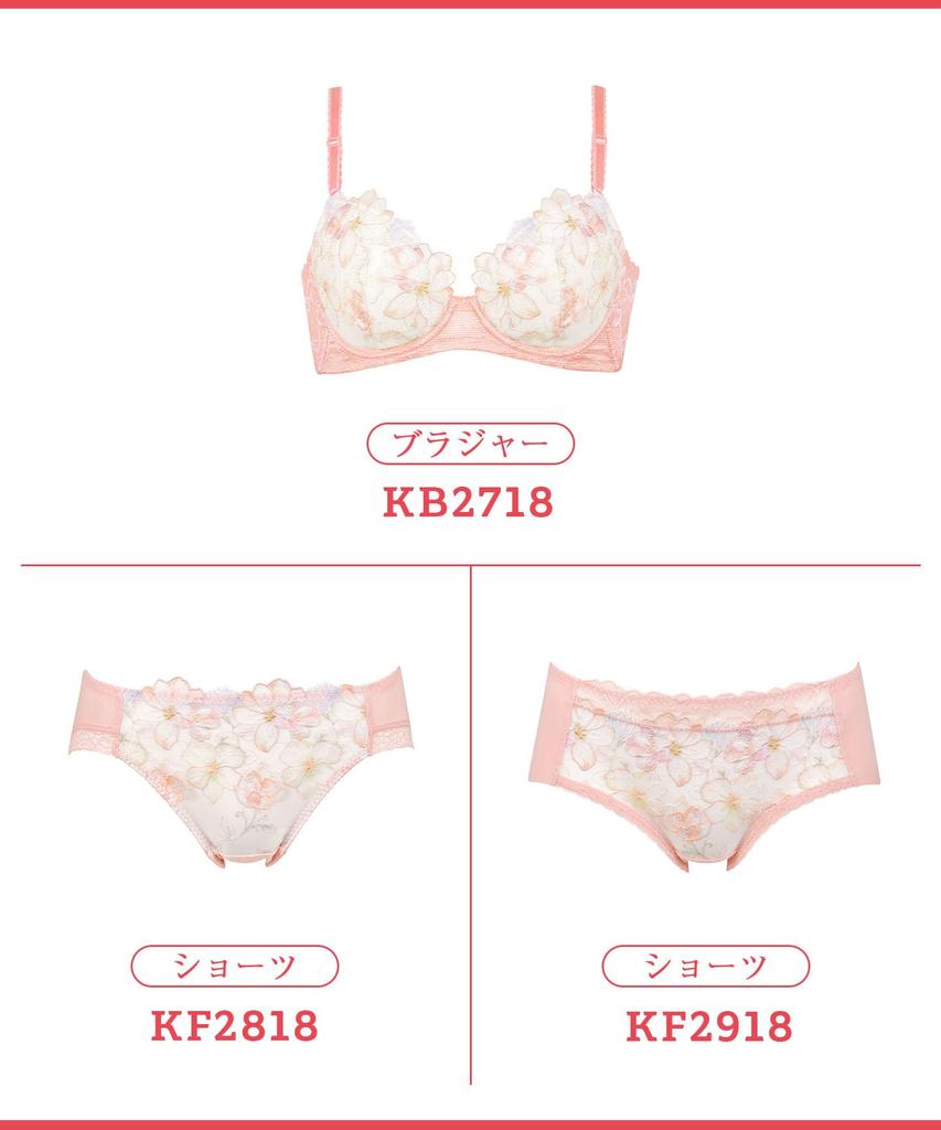 Bra Smoothes unevenness in the blocks sideways movement of the high side design back Bra KB2718 RP F70 [Wing/Wacoal] back, bust, (back) [Beautiful