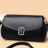 New Fashion Soft Leather Shoulder Bag for Women, Vintage Style Small Square Handbag, Casual Commuting Crossbody Bag for Daily Use