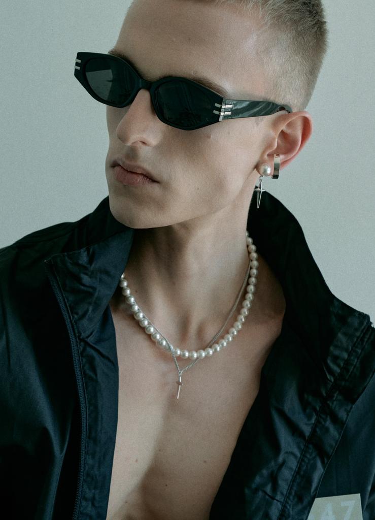 Ag47 B.W.P Necklace-03 Basic Pearl 8Mm
