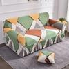 1 2 3 4 Seater Nordic Flowers Stretch Sofa Covers Elastic Spandex Sofas Skirt Cover for Living Room Universal Couch Slipcovers