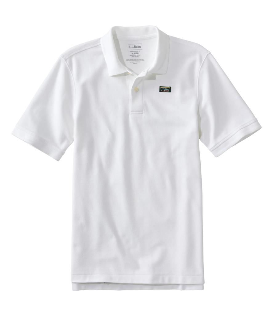 Premium Double L Poloshirt mit Katahdin-Logo Japanische Größe 1000277675 L.L.Bean Herrenlabel, Passform, L, Weiß,